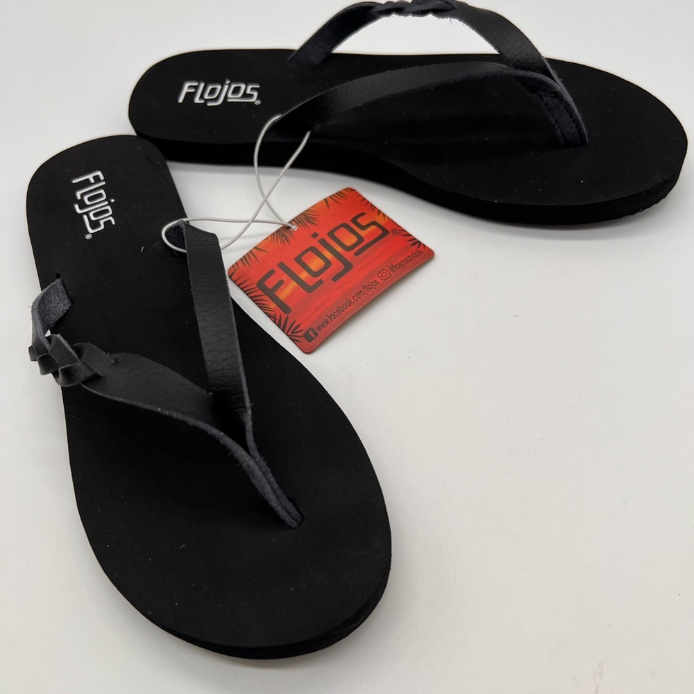 Flojos Classic Black Sandals